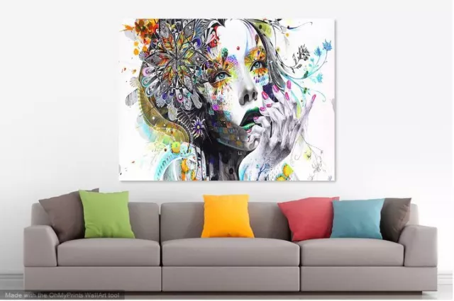 Beautiful Modern abstract Colorful  Canvas collection Home decor wall print art