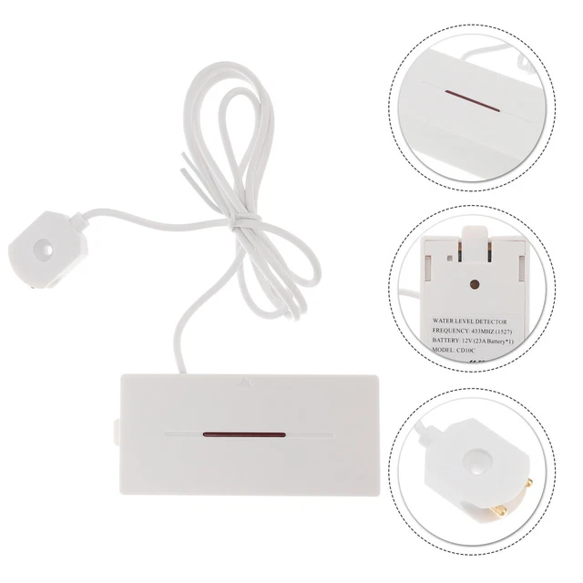 Alarma de fugas de agua abdominales sistema de detección de fugas alarma de agua blanco