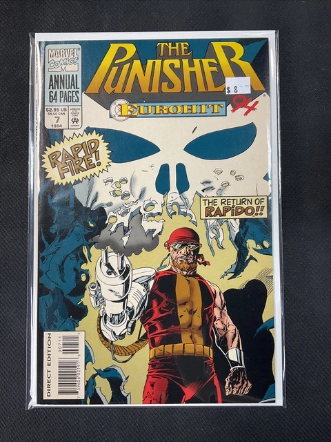 The Punisher Eurohit Comic Book Annual Vol 1 #7 Marvel Comics 1994 🔮