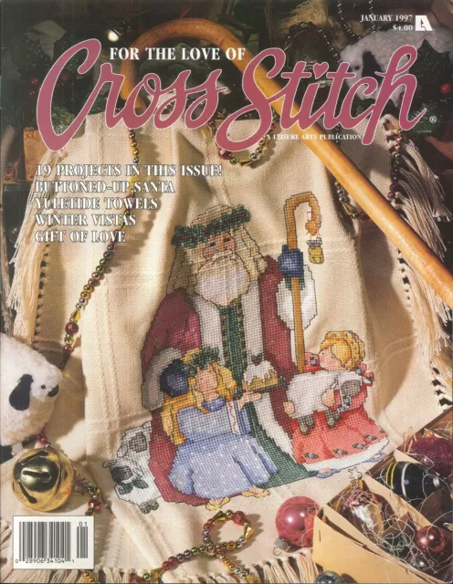 For The Love Of Cross Stitch Magazine Jan 1997 Snow Angel & Baby Winter Vistas