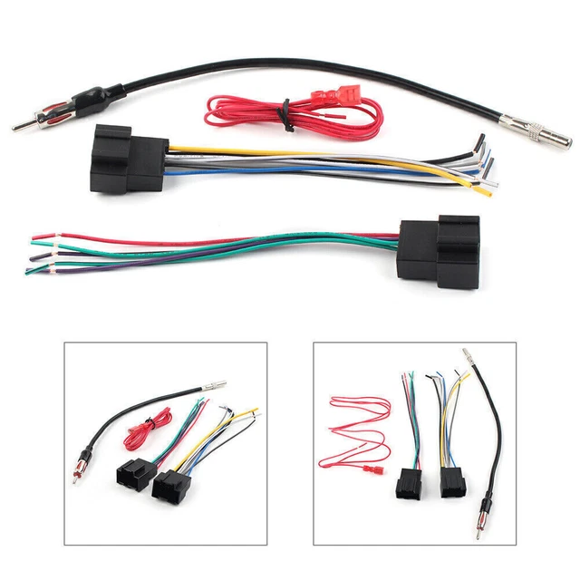 Cablaggio radio stereo + combinazione antenna per GMC SIERRA YUKON 1500 2007-13