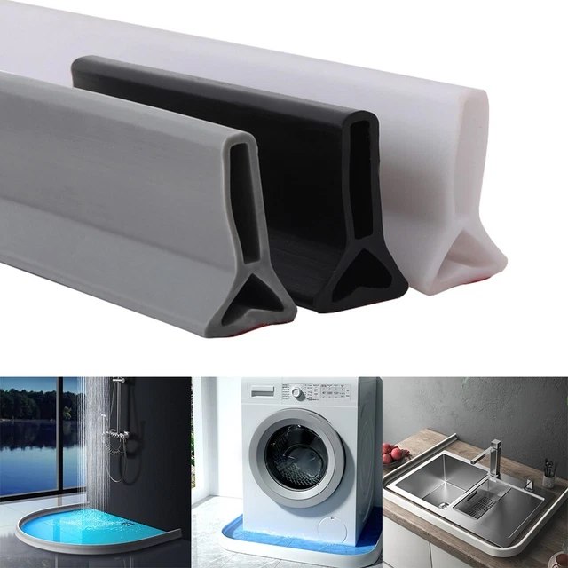Tapis Silicone Anti-éclaboussures Pour évier Cuisine/salle De Bain - 50 X 10 Cm, Gris