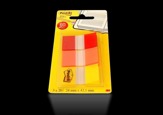 3M - Post-it® Index Haftstreifen - Haftmarker - Z-Marker 3 x 20 im Spender - NEU 2