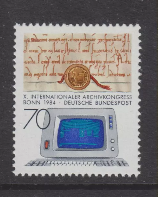 1984 West Germany Mnh Stamp Deutsche Bundespost  Archive Congress Bonn   Sg 2070