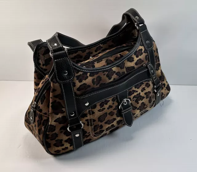 Cheetah Print Fashion Accessory Women’s Zipper Closure Adjustable Strap Handbag