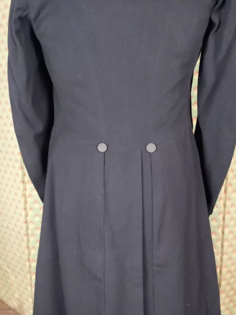 Antique Victorian Edwardian Black Frock Coat 3