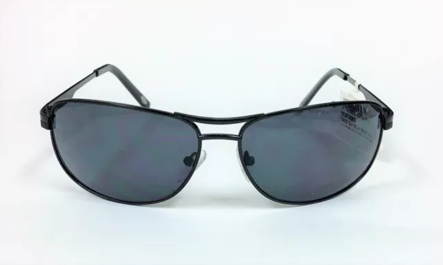 New Fossil Black Frame+100% Uv Rectangle Lens Men's Sunglasses+Pouch-66353563