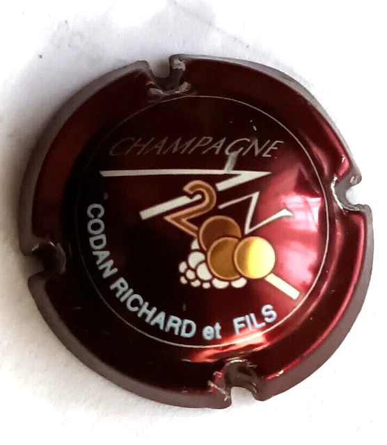 capsule de champagne AN 2000 PERSO CODAN RICHARD & FILS  sur 615    à voir etat