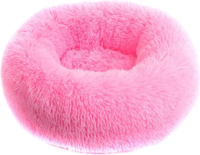 Calming Dogs Cats Bed,Anti-Anxiety Donut Cuddler Dog Bed,Warming Cozy Soft Dog r