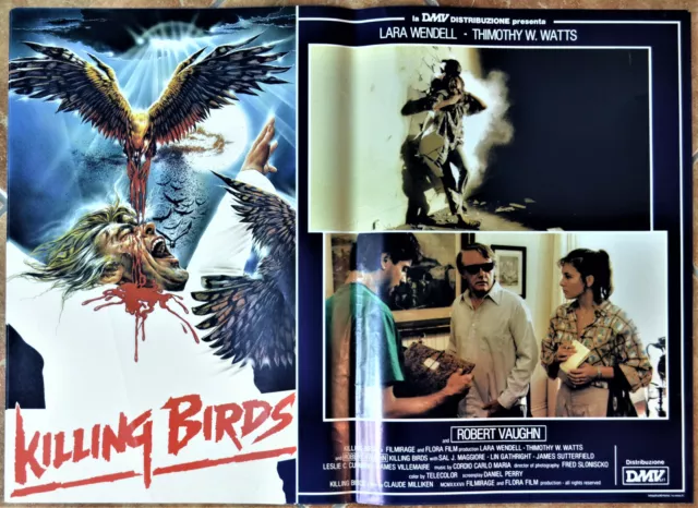 Set Fotobusta Originales Killing Birds Oiseaux Mini-étui 88 Robert Vaughn Horror