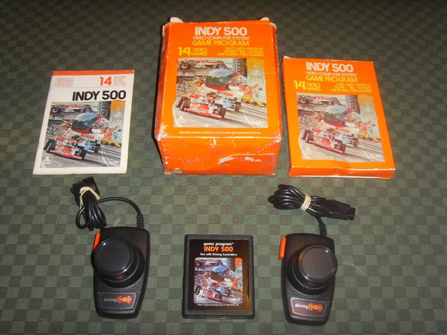 Is the non-classic Atari logo on the Indy 500 driving controller a replacement