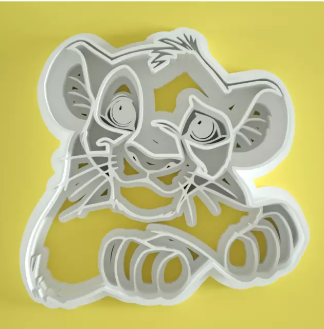 simba accasciato stampino per biscotti cookie cutter 10cm