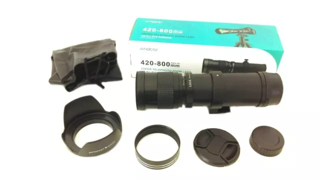 LUMIX/OLYMPUS Digital Micro 4/3 Fit 420-800mm Super Telephoto Zoom Lens