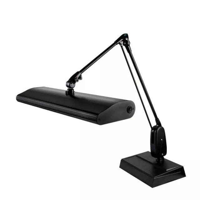 Dazor 3 Lampadina Gioielliere Lampada Con Base Galleggianti Braccio Nero Luce