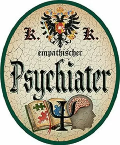 Nostalgieschild "Psychiater" Schild