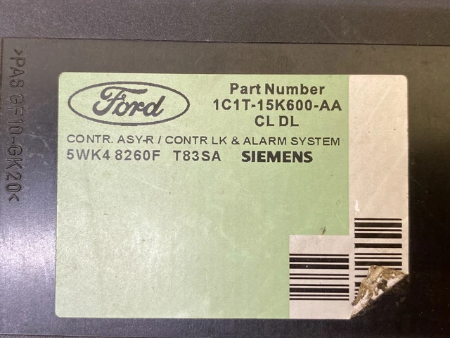 FORD TRANSIT CENTRAL Locking Alarm System Control Unit 1c1t 15k600 aa