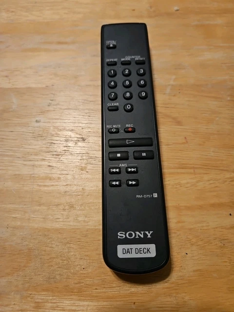 SONY RM-D757 REMOTE Control For Sony DAT Recorder Tested Working SONY RM-D757 REMOTE Control For Sony DAT Recorder Tested Working