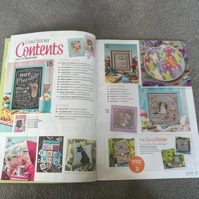 CROSS STITCHER MAGAZINE Issue 341 March 2019 Magazine Only - Very Good ...