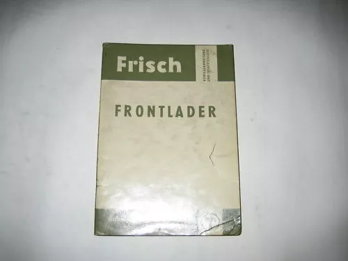 Ersatzteilliste Ersatzteilkatalog  Frisch Frontlader H 75 L für Hanomag 65PS