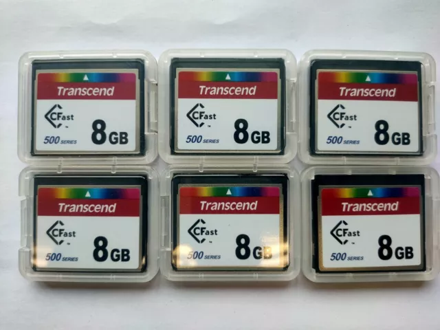1 tarjeta Transcend Industrial TS8GCFX500 CFX 500 CFast® 8 GB