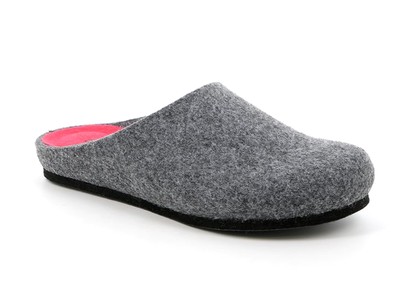 Grunland CIABATTE IN FELTRO CON RICAMO FLOREALE DONNA GRUNLAND INVERNO CI1383 B  ADRI BLU 