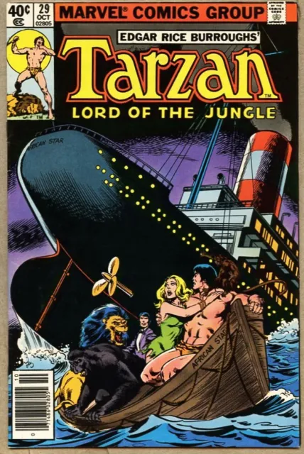 Tarzan #29-1979 fn+ 6.5 16th and last issue of Marvel Series John Buscema