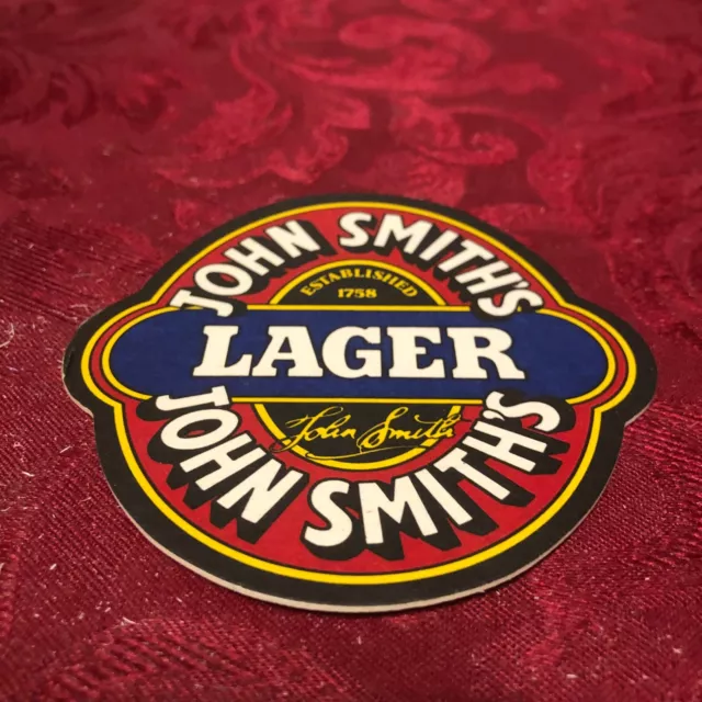 Breweriana - John Smith's Lager Get Yourself A Mate Called Smith Beer Mat T 157