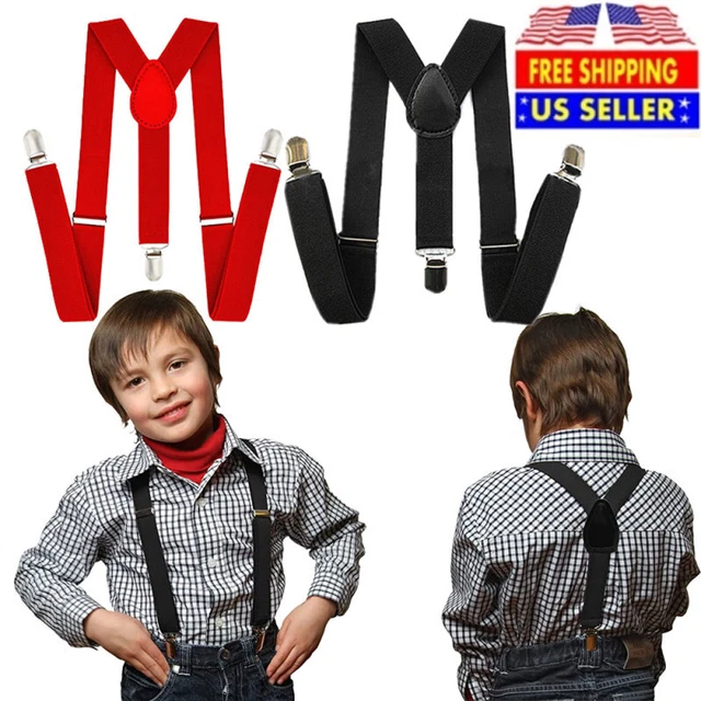 Kids Suspender for Boys & Girls Accessory Adjustable Stainless Steel Suspenders