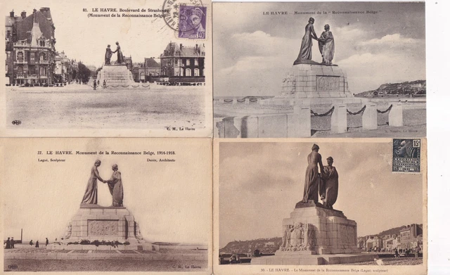 Carte postale 50 - Cherbourg - La plage et le Casino - Voyage - Dos divise