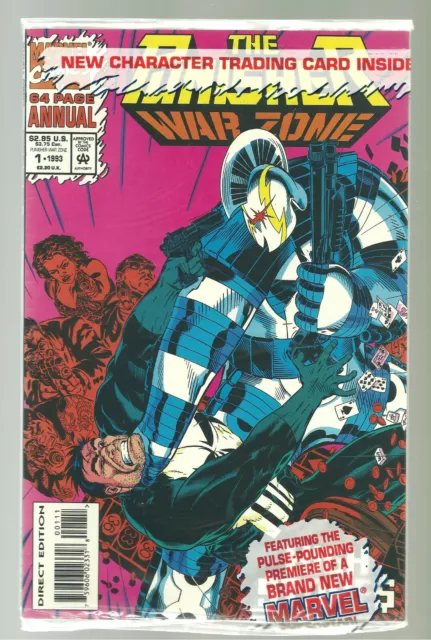 The Punisher War Zone #1 1993 Annual Marvel New Sealed w/ Phalanx Card