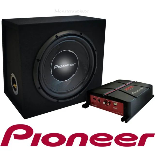 Pioneer GXT3730B 1400Watt car hifi Set Komplettanlage Subwoofer & Verstärker