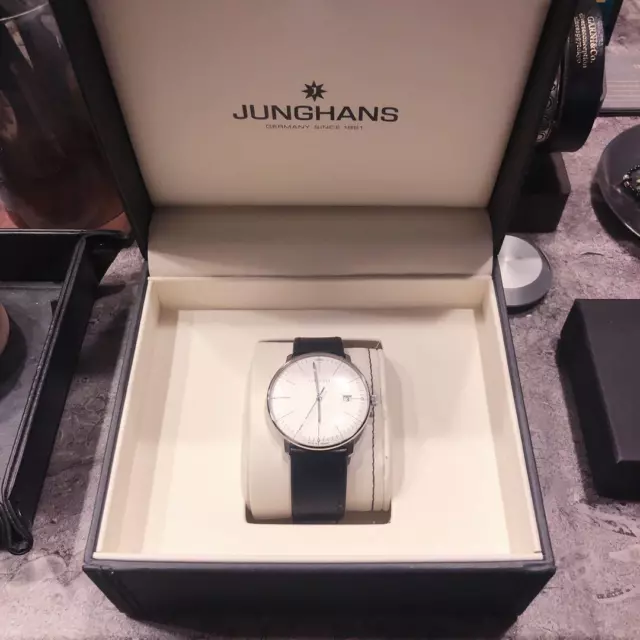 Junghans Max Bill Quarts 041/4817.02 Orologio da uomo con quadrante in...