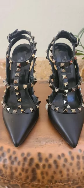 Valentino Garavani Rockstud T-Strap Pump Size 6.5 US /  36 1/2 EU