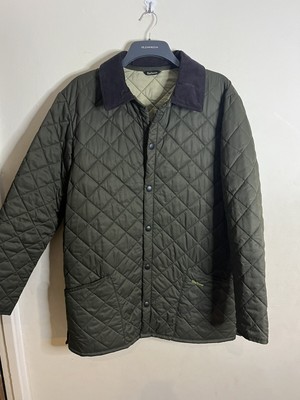 MENS BARBOUR D349 Liddesdale Quilted Jacket Uk Size Medium 
