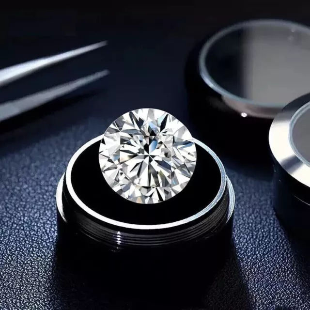 Diamant certifié superbe VVS1 rond 0,96 ct. Diamant véritable blanc naturel