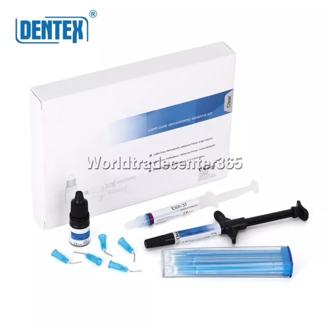 Dental Dentex Orthodontic Light Cure Adhesive Kit Bonding For Bracket Braces