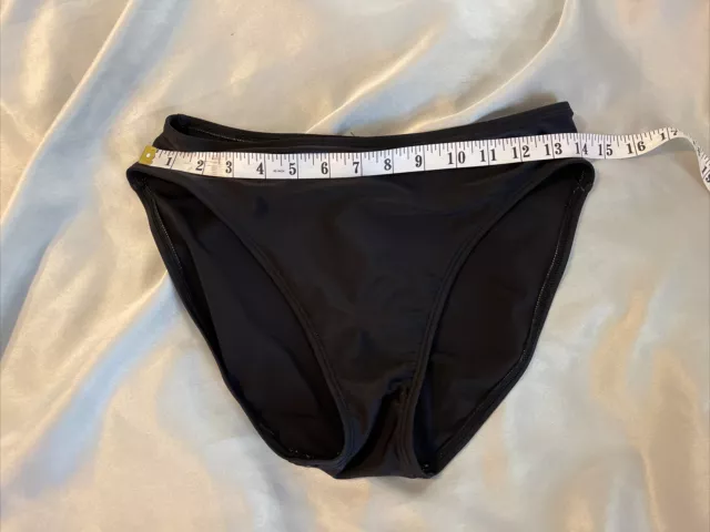 Tommy Bahama women’s High Waist Black Bikini Bottom Size Large (10)