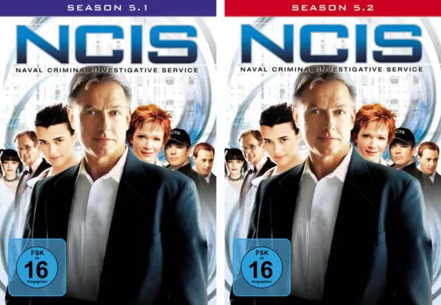 5 DVDs * NCIS -  STAFFEL / SEASON 5 ( 5.1 - 5.2 ) IM SET - NAVY # NEU OVP +