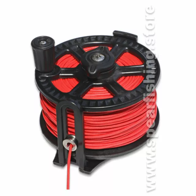 Speargun Reel Speardiver 80m with Red Spectra Line spearfishing rob allen