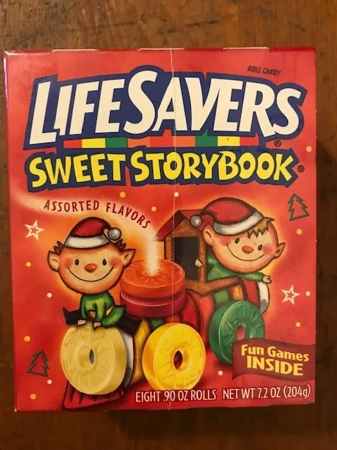Life Savers Sweet Storybook Christmas Elves on A Train 1990s Factory Sealed