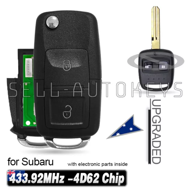 for Subaru Forester SF SG series 05/2000 - 11/2007 Upgraded Flip Remote Key Fob