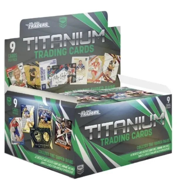 2024 NRL Traders Rugby Trading Cards Titanium Hobby Box on sale
