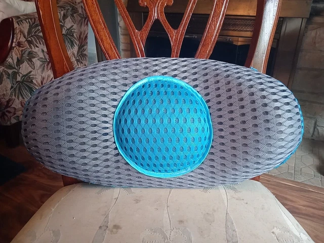 Comfy Curve Back Support Pillow.  Ergonomic Design Hugs "S" Curve Of Your Spine.