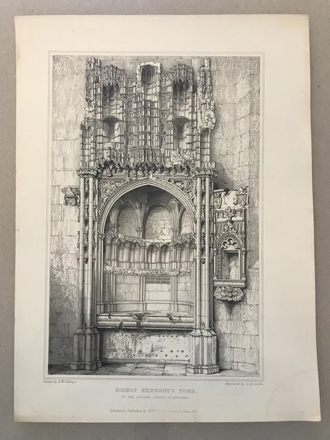 Bishop Kennedy’s Tomb - In the College Church, St Andrews (20 X 27cm)