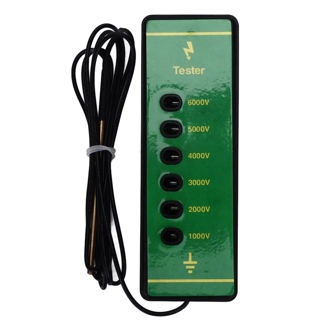 Electric Fence Voltage Tester 6 Indicator Light Maximum 6000V Animal Fence MX