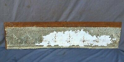 4 Feet Antique Tin Ceiling Boarder Trim Gothic White Old Architectural 1159-20B