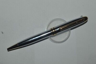 Premium Ballpoint Pen Brass Fittings Chrome Gold Accents Excellent Conditions