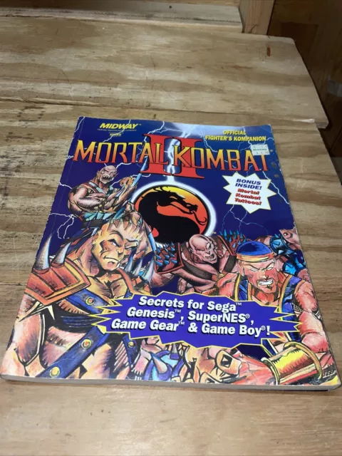 Official Mortal Kombat 4 Fighter's Kompanion Strategy Guide BradyGames N64  / PS1 9781566867955