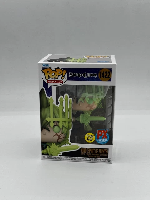 Funko Pop! Black Clover #1422 Yuno Spirit of Zephyr Glow in the Dark