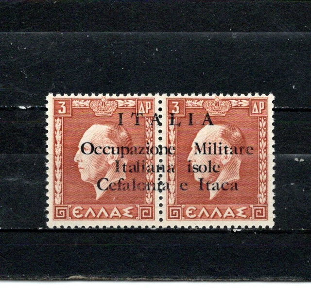 Italy Occupation Greece Ionian Island Cefalonia E Itaca Isole-Jonie Pair Mnh